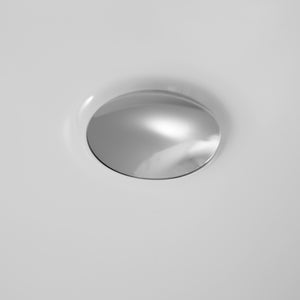Lavabo ovale in ceramica, 40 x 33 cm, bianco
