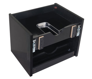 Waschbecken + Unterschrank JAM-B19 hochglanz 50x60cm schwarz