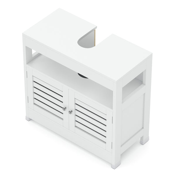 Waschbeckenunterschrank FONTANA 60 x 30 x 60 cm weiss