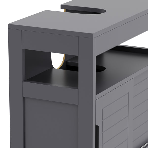 Waschbeckenunterschrank FORTUNA 60 x 30 x 60 cm anthrazit
