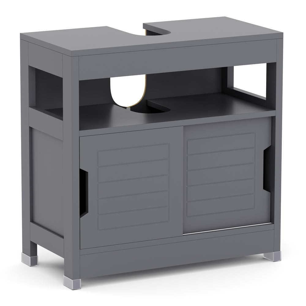 Waschbeckenunterschrank FORTUNA 60 x 30 x 60 cm anthrazit