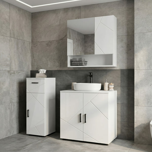 Waschbeckenunterschrank AQUALIA 60 x 30 x 60 cm weiss