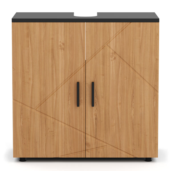 Waschbeckenunterschrank AQUALIA 60 x 30 x 60 cm braun/schwarz