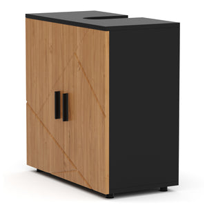 Waschbeckenunterschrank AQUALIA 60 x 30 x 60 cm braun/schwarz