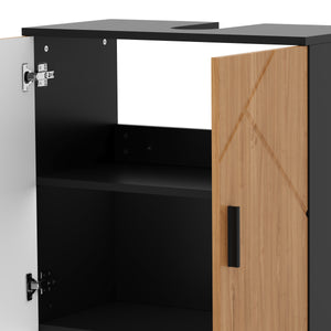 Waschbeckenunterschrank AQUALIA 60 x 30 x 60 cm braun/schwarz