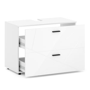 Waschbeckenunterschrank AQUALIA 80 x 41 x 59 cm weiss