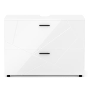Waschbeckenunterschrank AQUALIA 80 x 41 x 59 cm weiss