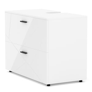 Waschbeckenunterschrank AQUALIA 80 x 41 x 59 cm weiss