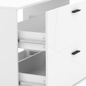 Waschbeckenunterschrank AQUALIA 80 x 41 x 59 cm weiss