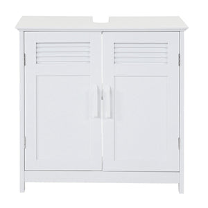 Waschbeckenunterschrank, Badschrank 60x60x30cm ~ weiss