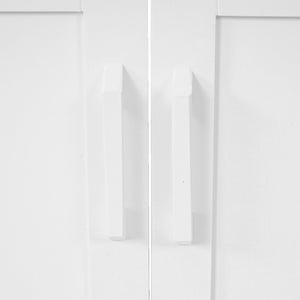 Waschbeckenunterschrank, Badschrank 60x60x30cm ~ weiss