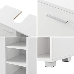 Waschbeckenunterschrank Narvik 56x60x31 cm 3 Ablagefächer