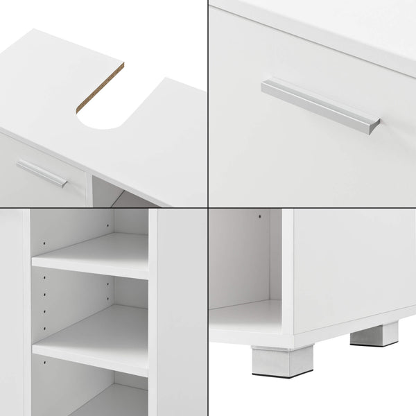 Waschbeckenunterschrank Narvik 56x60x31 cm 3 Ablagefächer