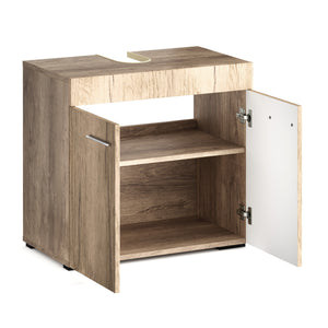 Waschbeckenunterschrank SIMONA 60 x 34 x 56 cm hellbraun