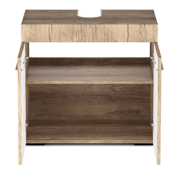 Waschbeckenunterschrank SIMONA 60 x 34 x 56 cm hellbraun