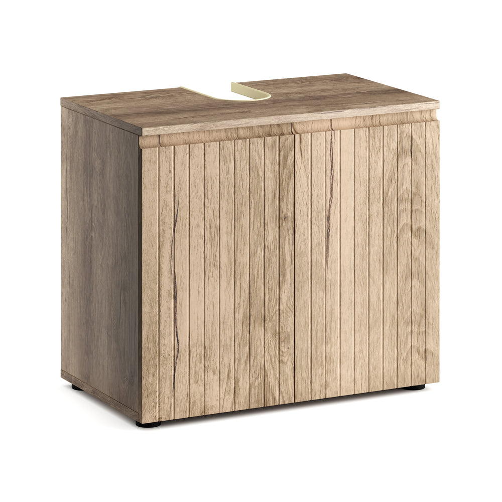 Mobile lavabo STEFAN 60 x 35 x 54 cm marrone chiaro