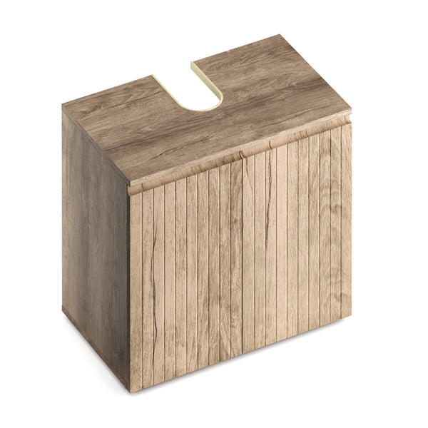 Waschbeckenunterschrank STEFAN 60 x 35 x 54 cm hellbraun