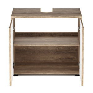 Waschbeckenunterschrank STEFAN 60 x 35 x 54 cm hellbraun
