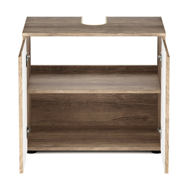 Waschbeckenunterschrank STEFAN 60 x 35 x 54 cm hellbraun