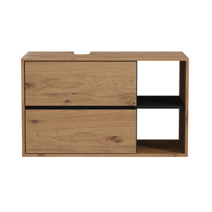 Waschbeckenunterschrank VODA 100 x 46 x 60 cm braun/schwarz