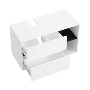 Waschbeckenunterschrank VODA 100 x 46 x 60 cm weiss/schwarz