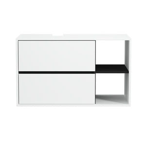 Waschbeckenunterschrank VODA 100 x 46 x 60 cm weiss/schwarz