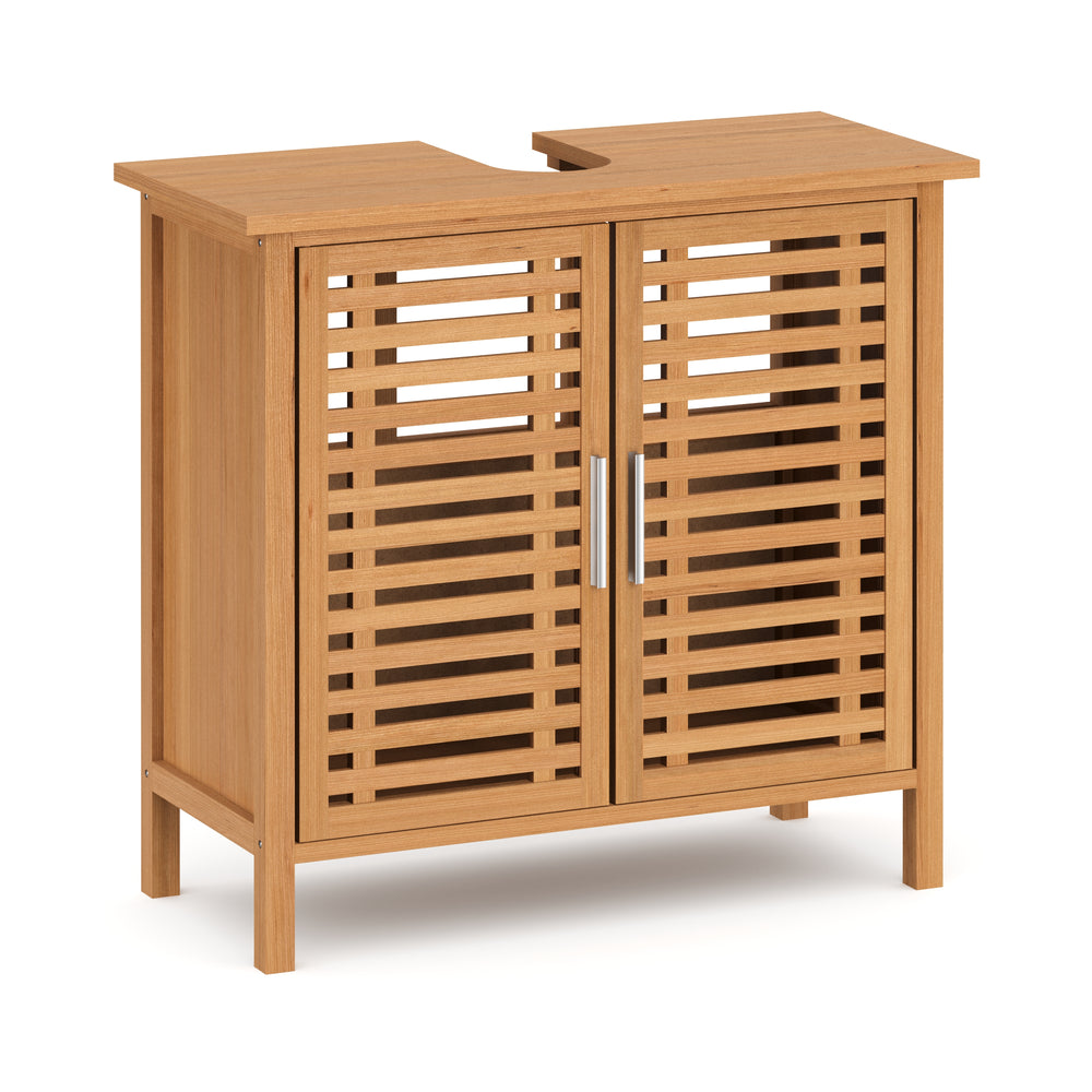 Meuble vasque de salle de bain, bois de noyer, 66 x 29 x 61 cm
