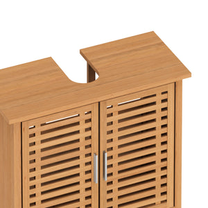 Waschbeckenunterschrank Walnussholz 66 x 29 x 61 cm
