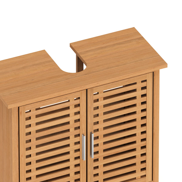 Waschbeckenunterschrank Walnussholz 66 x 29 x 61 cm