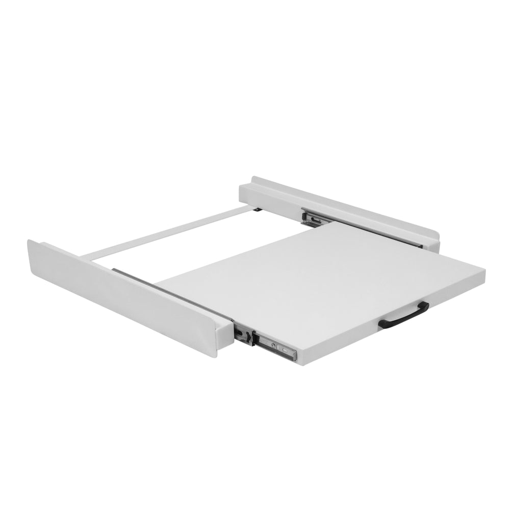 Connecting frame for washing tower with shelf