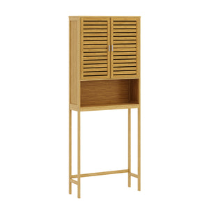 Waschmaschinenschrank Bambus SUSU 176 x 70 x 23 cm natur