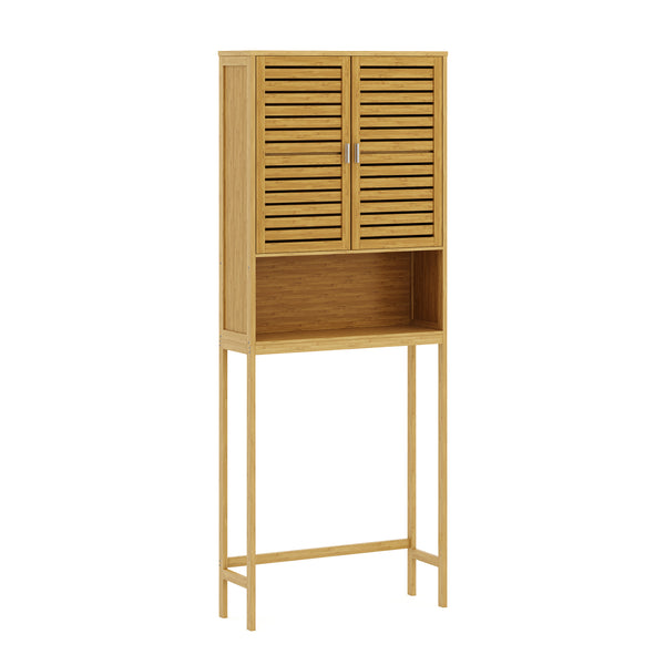 Waschmaschinenschrank Bambus SUSU 176 x 70 x 23 cm natur