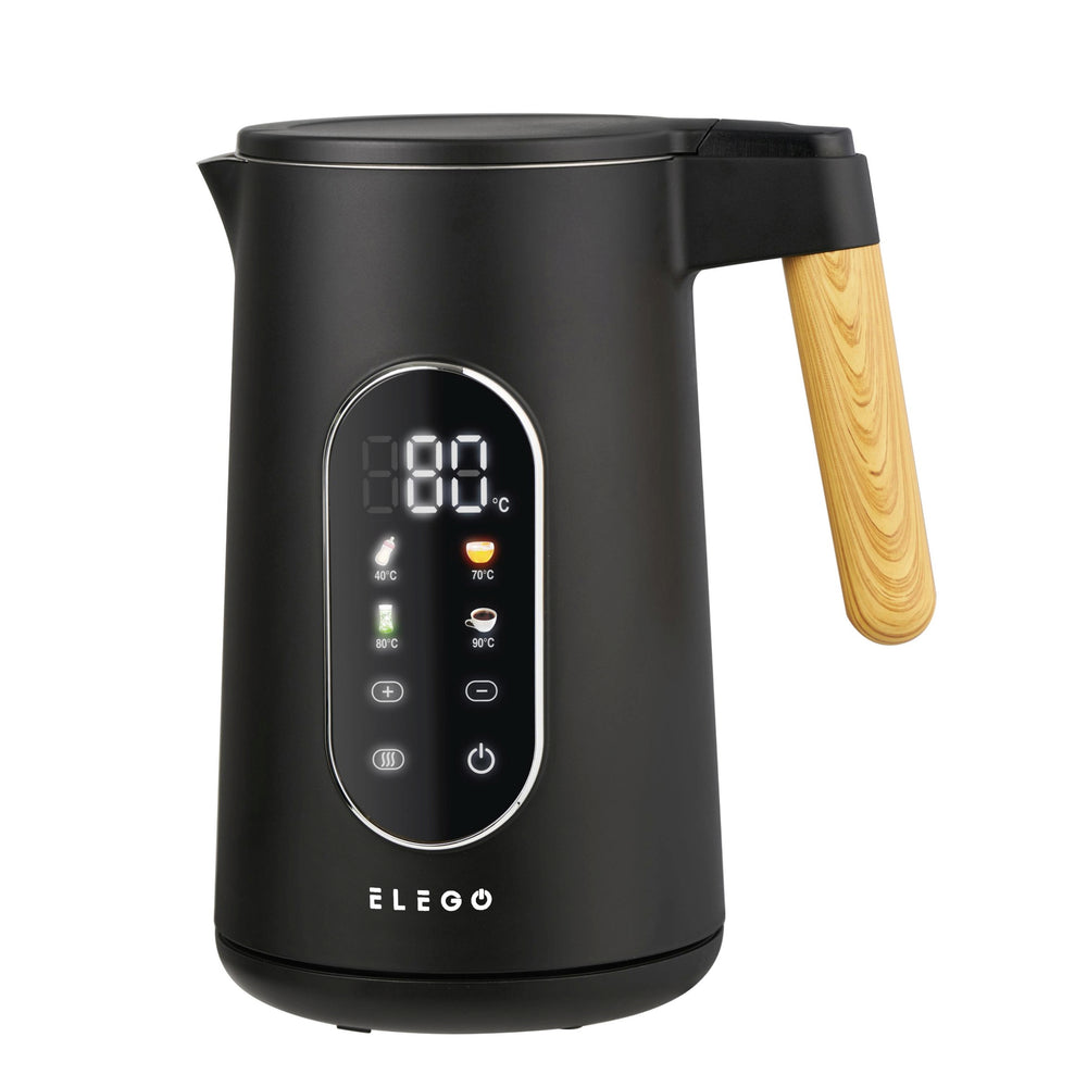 Kettle with temperature control, 1.7L, black