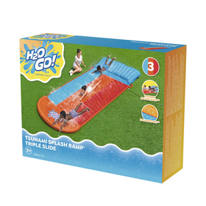 Wasserrutsche Tsunami Splash Ramp Triple Slide H2OGO!
