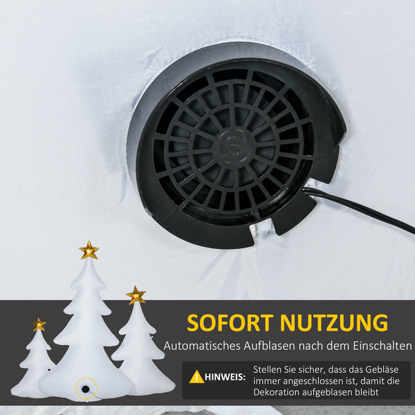 Weihnachtsbäume Aufblasbar 3er-Set inkl. Gebläse