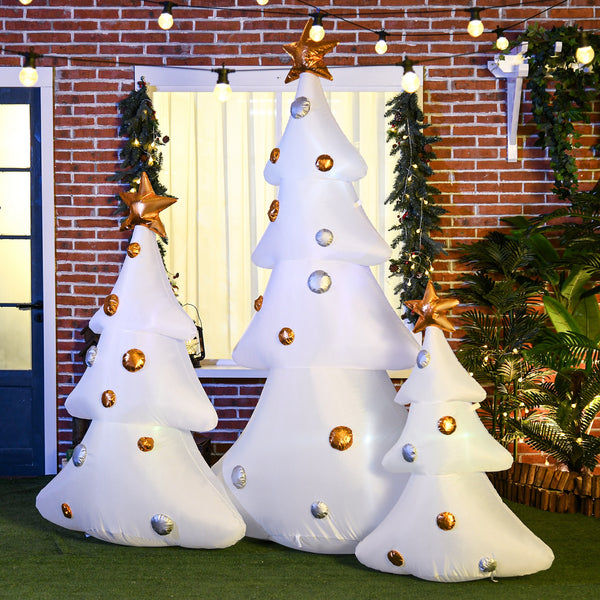 Weihnachtsbäume Aufblasbar 3er-Set inkl. Gebläse