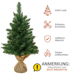 Weihnachtsbaum 0.6m 70 Zweige Ø35x60Hcm