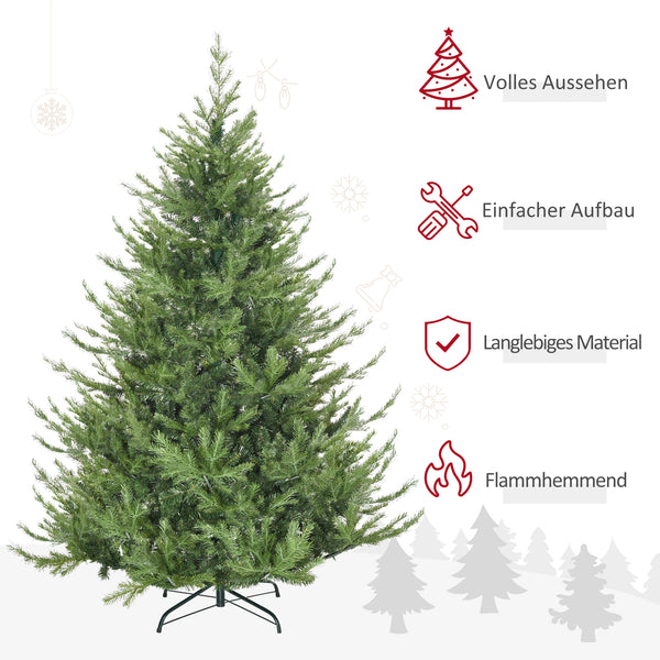 Weihnachtsbaum 180cm naturgetreu mit 1942 Spitzen