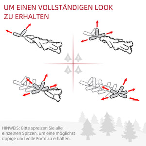Weihnachtsbaum 390 Spitzen Ø55xH180cm