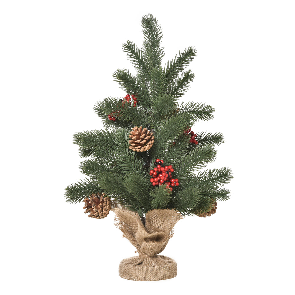 Albero di Natale 50cm con decorazione 55 rami Ø28x50cm