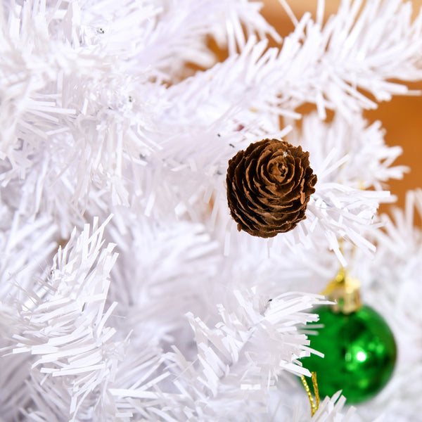 Weihnachtsbaum weiss geschmückt mit Deko 150cm