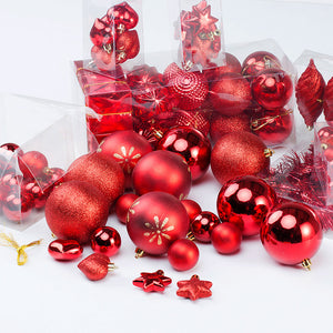 Weihnachtskugeln Christbaumkugeln 103 Stk. silber Mix