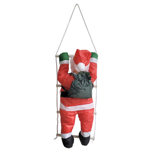 Weihnachtsmann auf Leiter 125cm