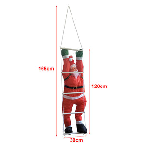 Santa Claus on a ladder, 165cm