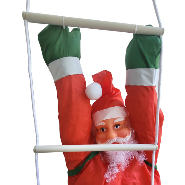 Santa Claus on a ladder, 165cm
