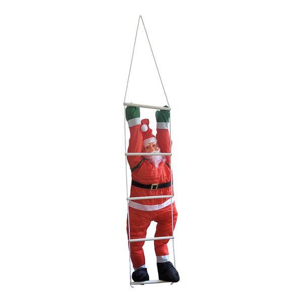Santa Claus on a ladder, 165cm