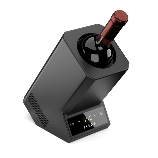 Refroidisseur de bouteille électrique pour 1 bouteille, noir