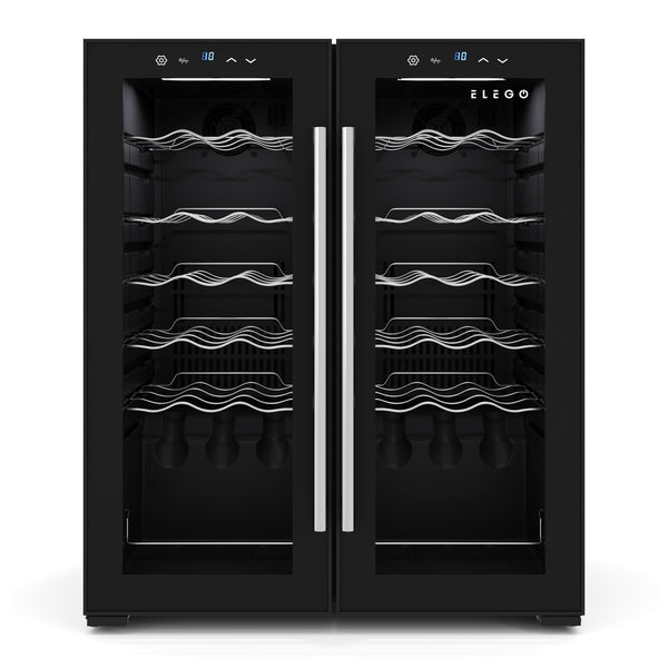 Weinkühlschrank 2 Zonen 36 Flaschen