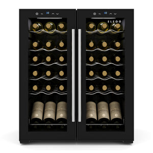 Weinkühlschrank 2 Zonen 36 Flaschen