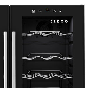 Weinkühlschrank 2 Zonen 36 Flaschen